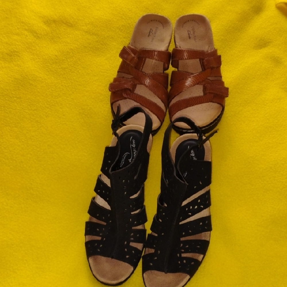 Stylish Black and Brown Women's Sandals